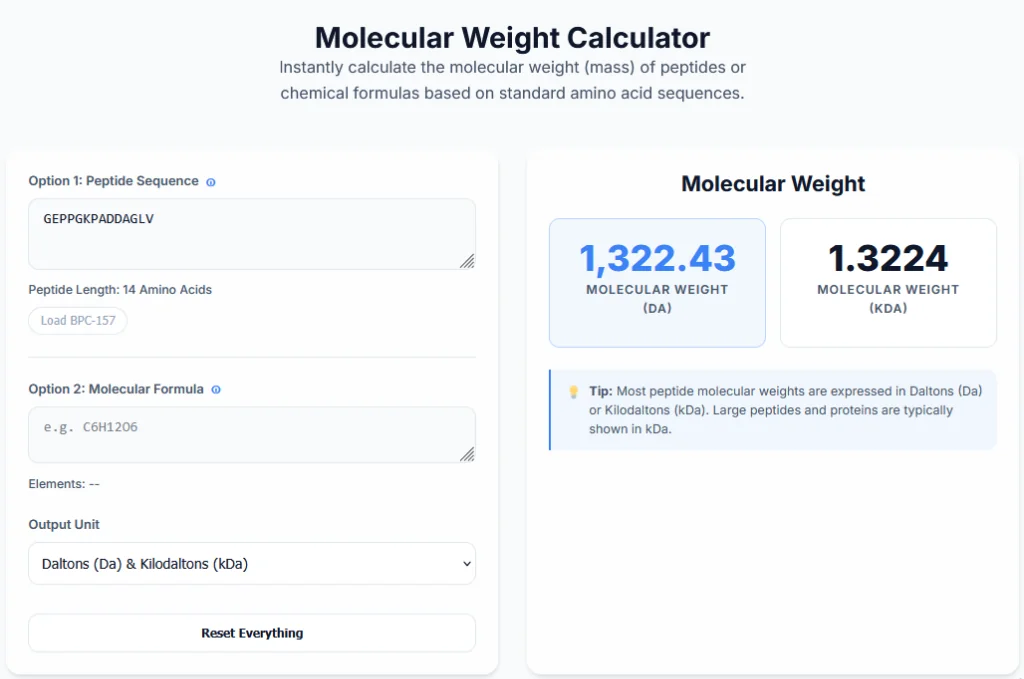 Real-Time Calculation Results