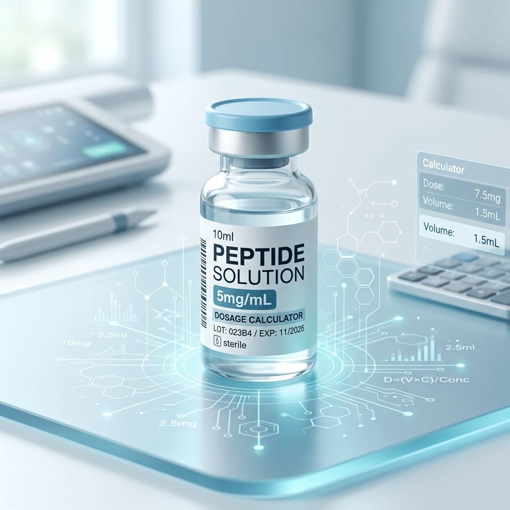 Tirzepatide Calculator – medical dosage vial concept